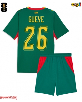 Senegal Pape Gueye #26 Echipament de Fotbal Replică Mondial 2026 Copii Deplasare (+ Șorturi)